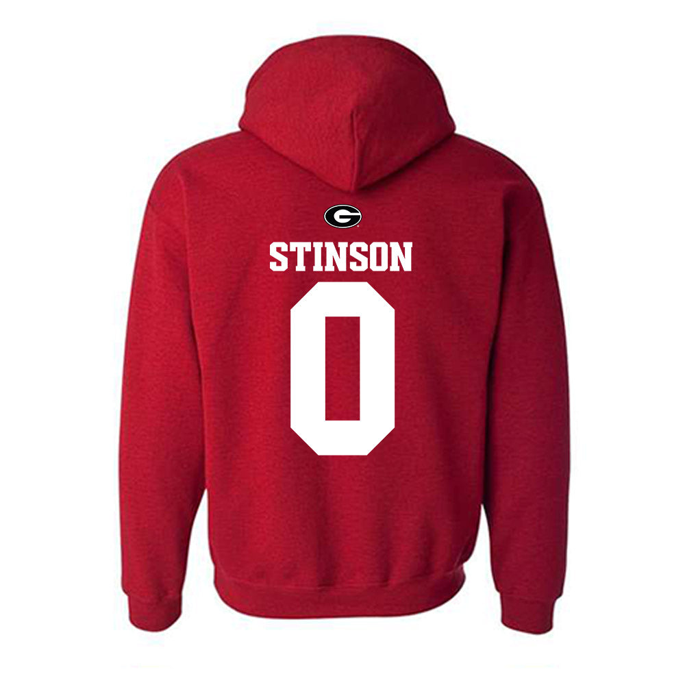 Georgia - NCAA Baseball : Josh Stinson - Fashion Shersey Hooded Sweatshirt-1