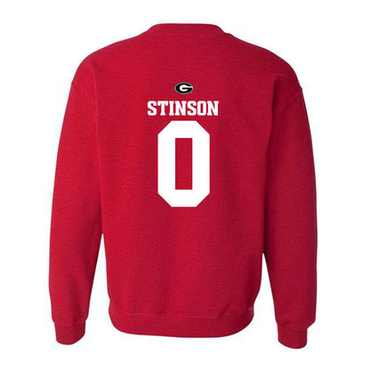 Georgia - NCAA Baseball : Josh Stinson - Fashion Shersey Crewneck Sweatshirt-1