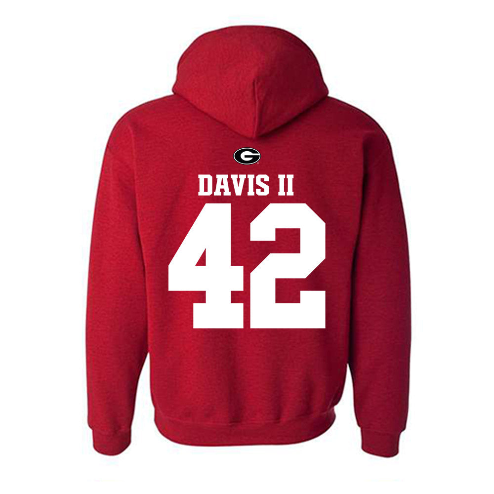 Georgia - NCAA Baseball : Alton Davis II - Fashion Shersey Hooded Sweatshirt-1