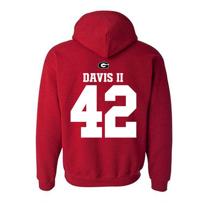 Georgia - NCAA Baseball : Alton Davis II - Fashion Shersey Hooded Sweatshirt-1
