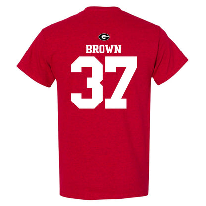 Georgia - NCAA Baseball : Zachary Brown - Fashion Shersey T-Shirt-1