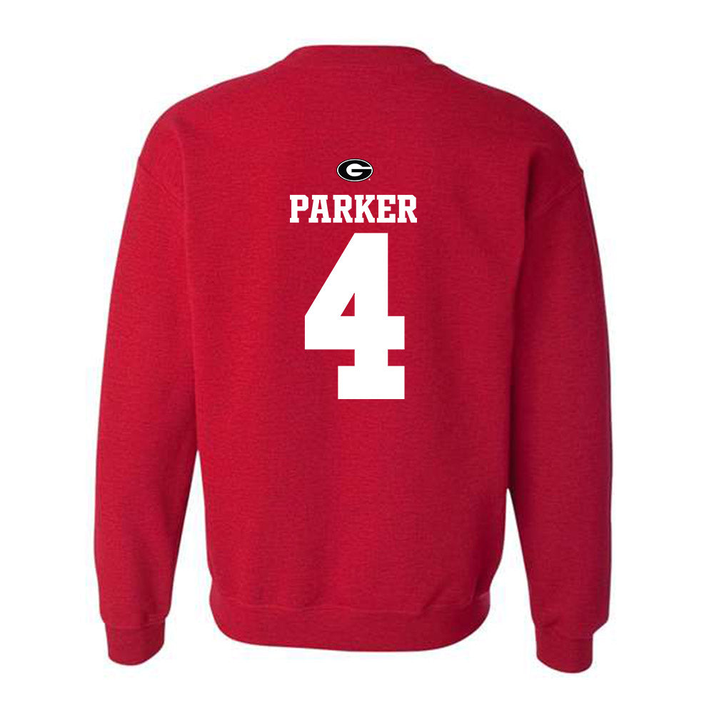 Georgia - NCAA Baseball : Erik Parker - Fashion Shersey Crewneck Sweatshirt-1