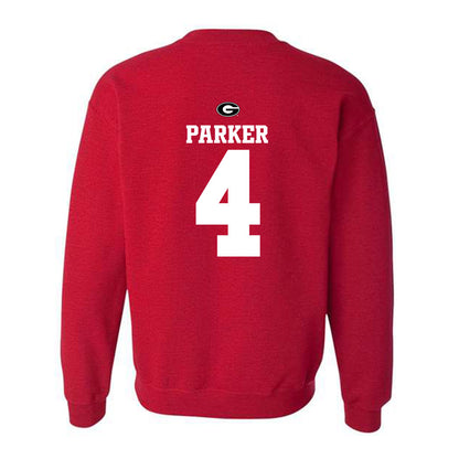 Georgia - NCAA Baseball : Erik Parker - Fashion Shersey Crewneck Sweatshirt-1