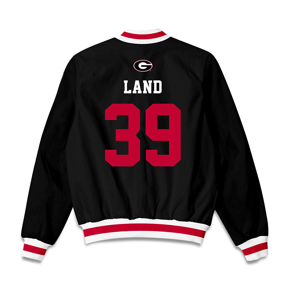 Georgia - NCAA Baseball : Wyatt Land - Bomber Jacket-1