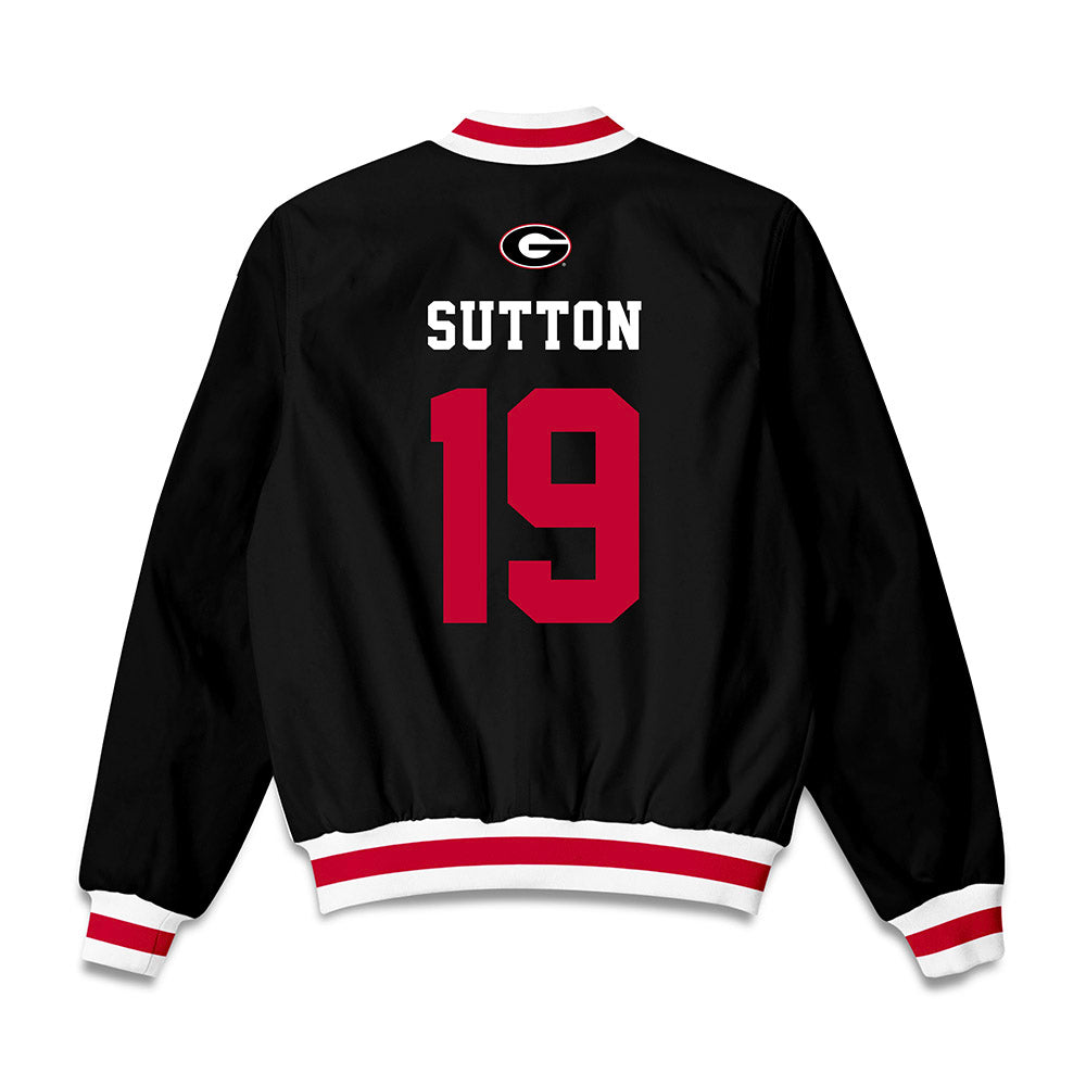 Georgia - NCAA Baseball : Ethan Sutton - Bomber Jacket-1