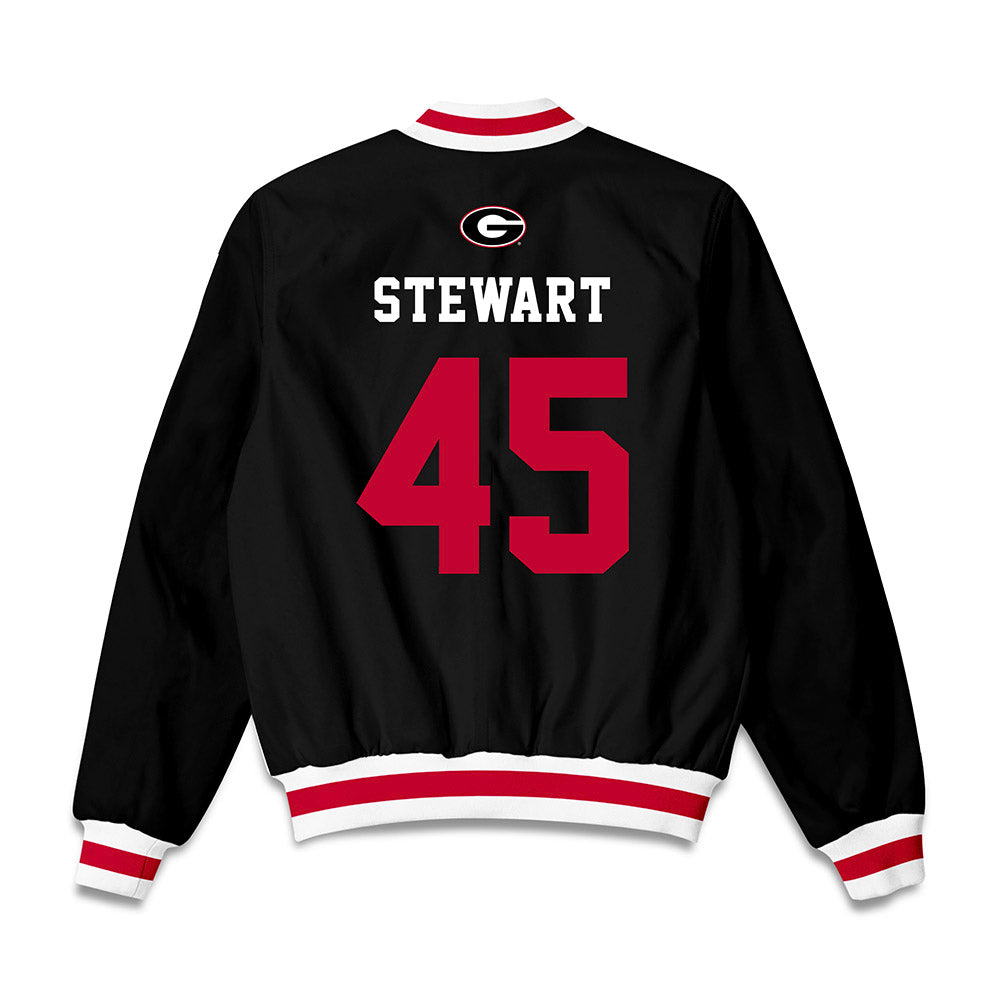 Georgia - NCAA Baseball : Bradley Stewart - Bomber Jacket-1