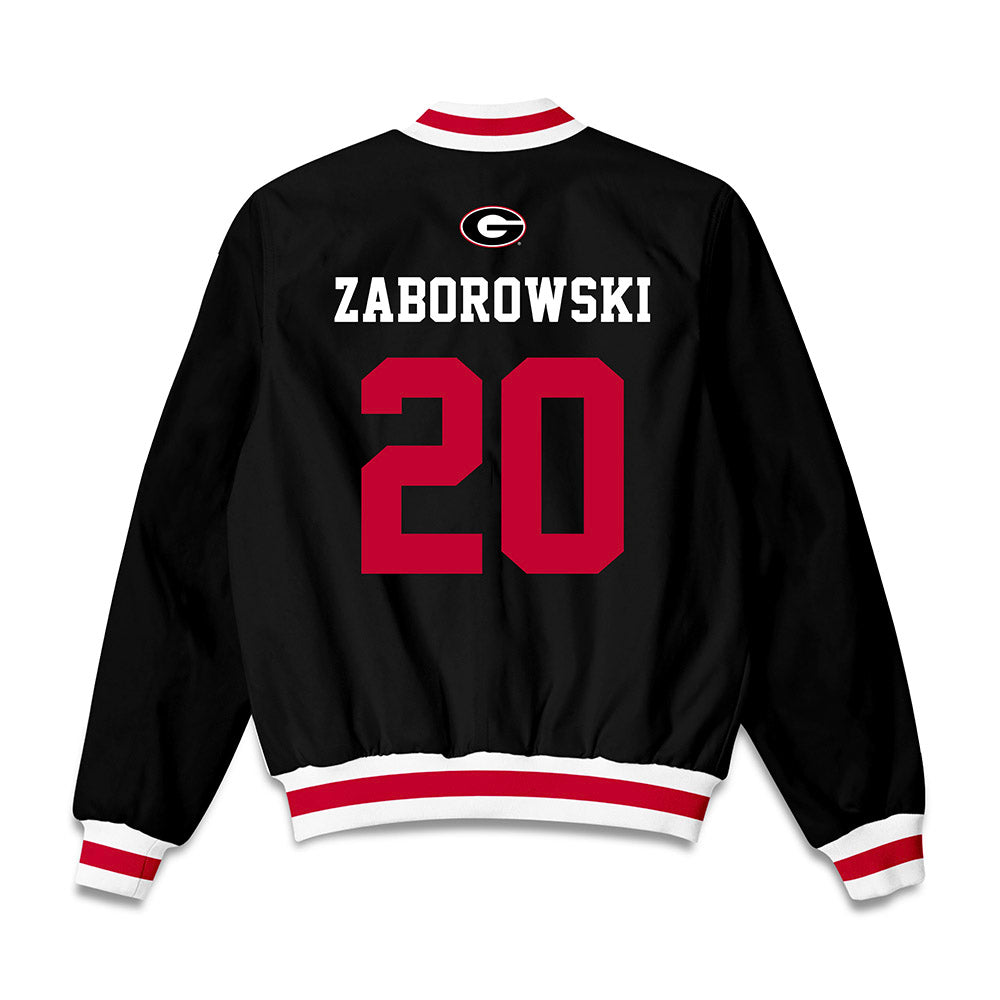 Georgia - NCAA Baseball : Ryland Zaborowski - Bomber Jacket-1