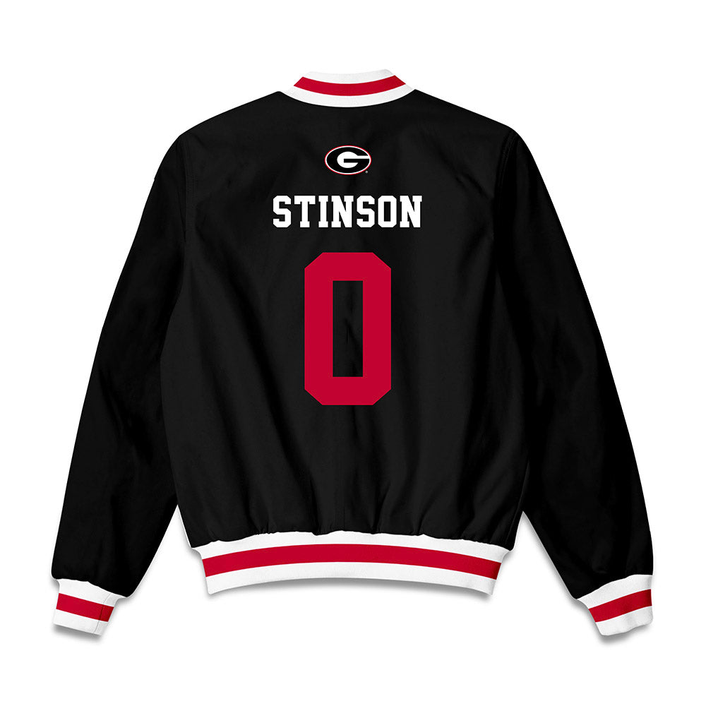 Georgia - NCAA Baseball : Josh Stinson - Bomber Jacket-1