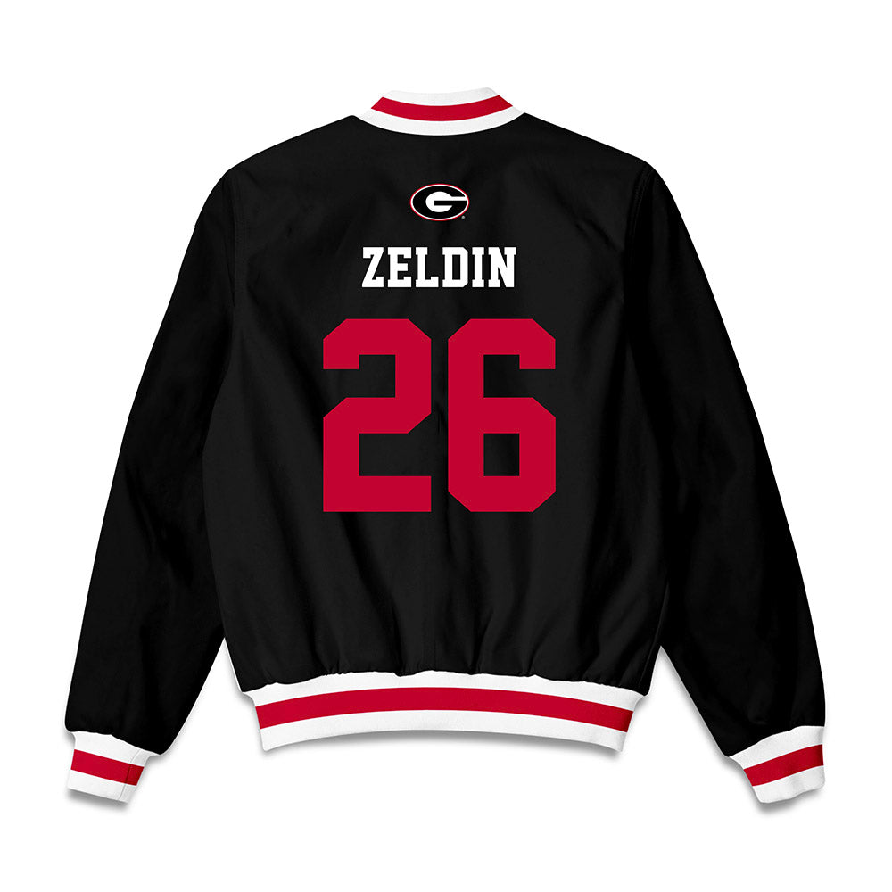 Georgia - NCAA Baseball : Brian Zeldin - Bomber Jacket-1