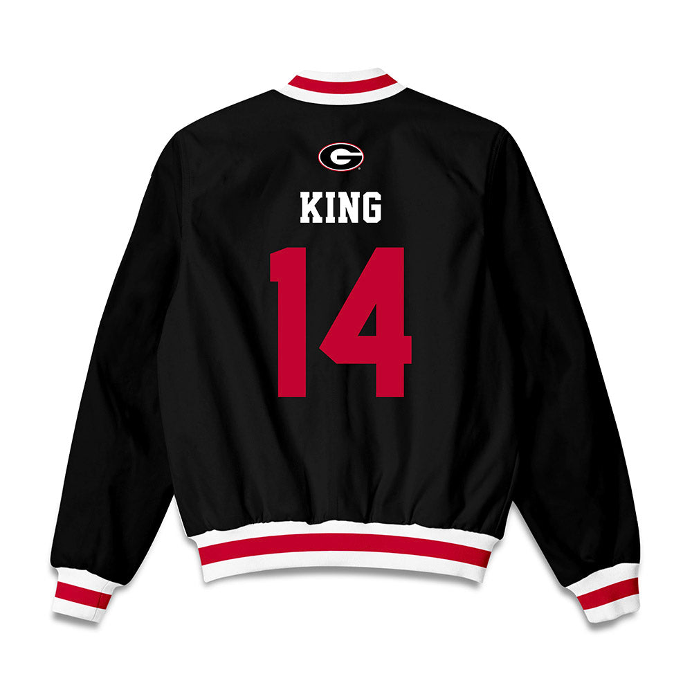 Georgia - NCAA Baseball : Trey King - Bomber Jacket-1