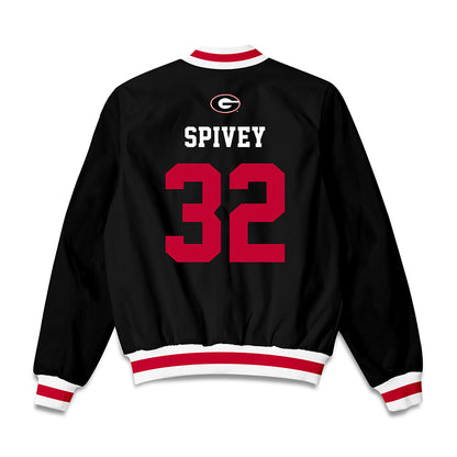 Georgia - NCAA Baseball : Logan Spivey - Bomber Jacket-1