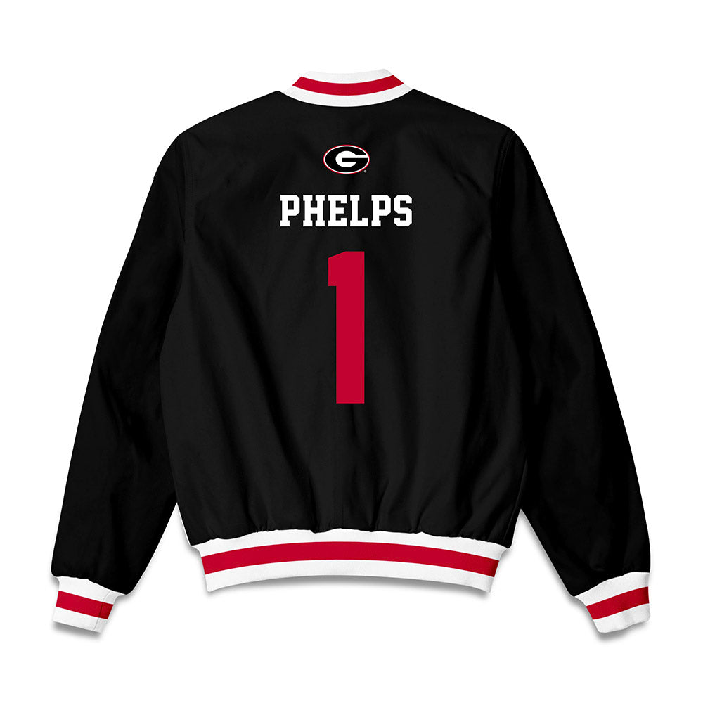 Georgia - NCAA Baseball : Tre Phelps - Bomber Jacket-1