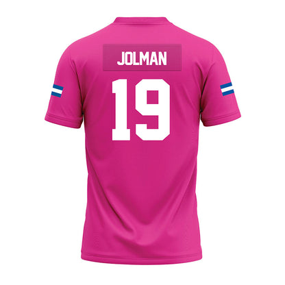 Grand Valley - NCAA Football : Paschal Jolman - Pink Premium Football Jersey-1