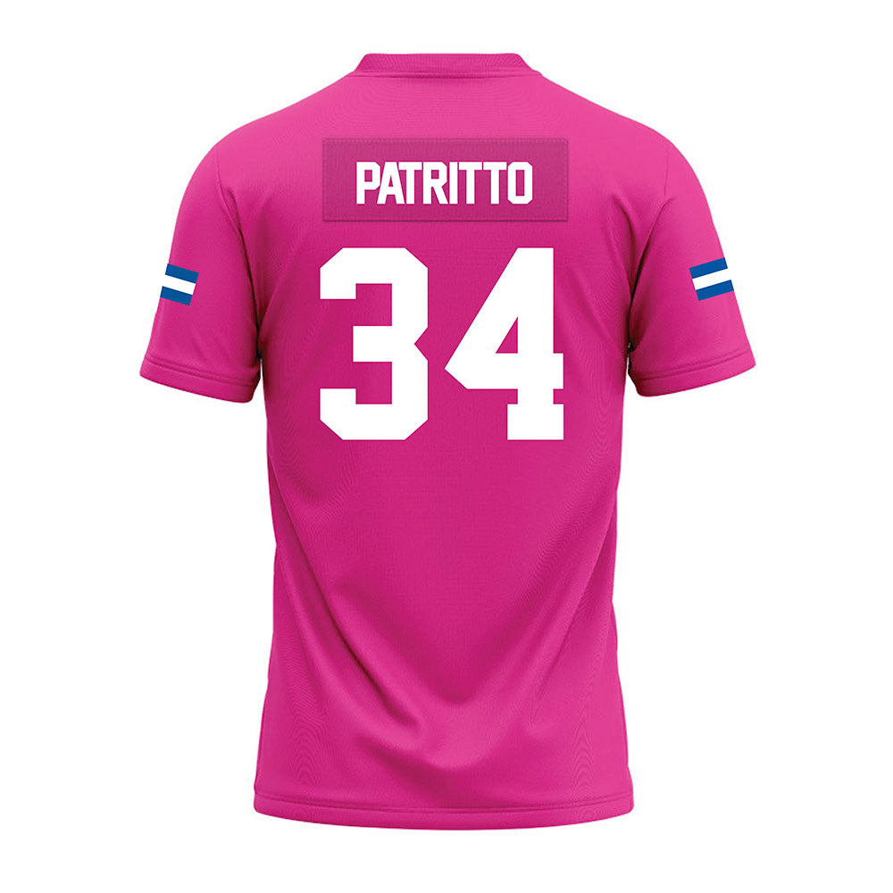 Grand Valley - NCAA Football : Cole Patritto - Pink Premium Football Jersey-1