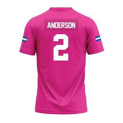 Grand Valley - NCAA Football : Josh Anderson - Pink Premium Football Jersey-1