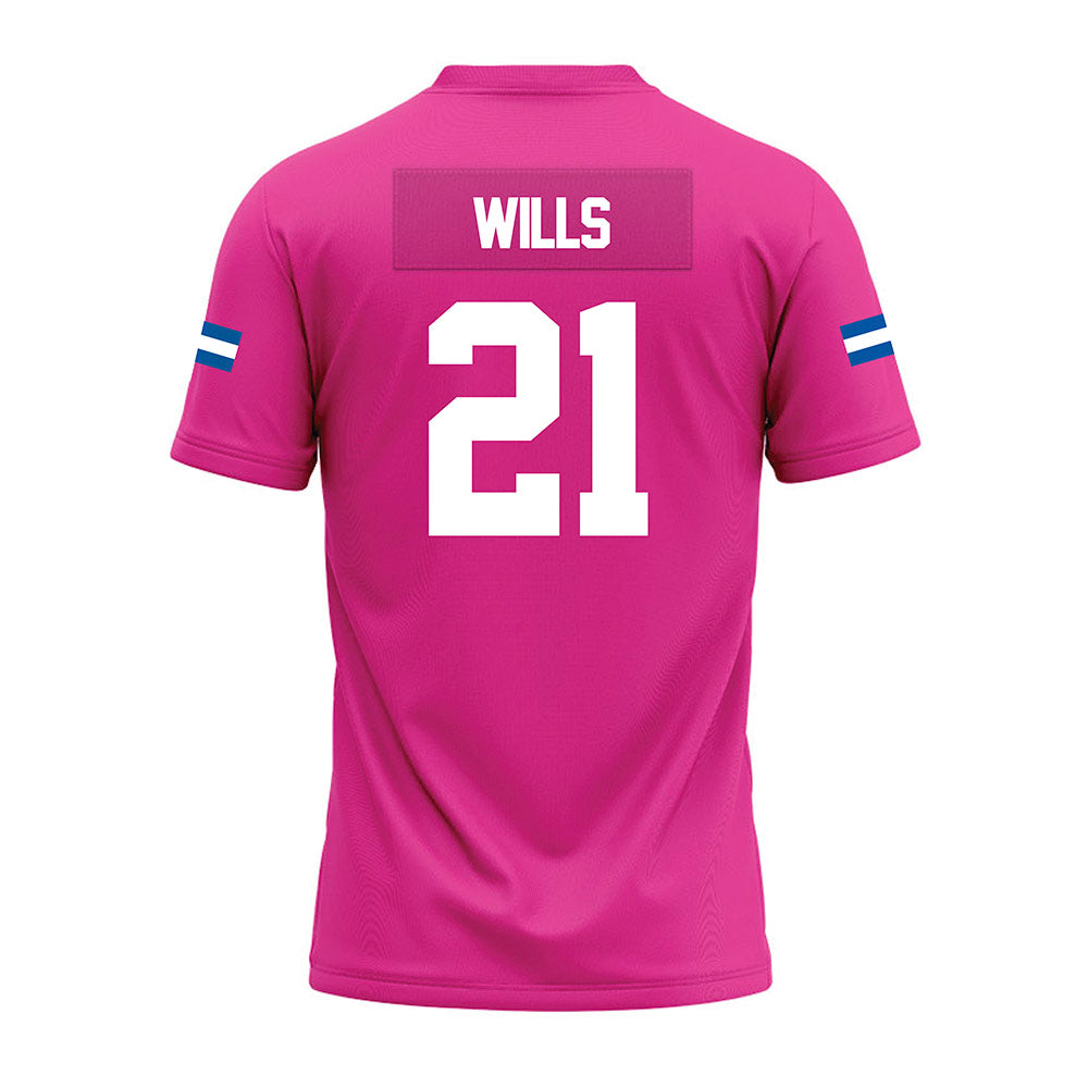 Grand Valley - NCAA Football : Quinn Wills - Pink Premium Football Jersey-1