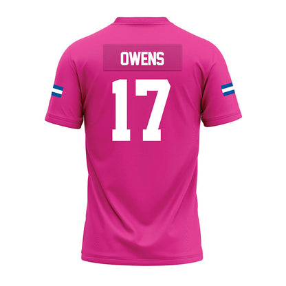 Grand Valley - NCAA Football : Kenyon Owens - Pink Premium Football Jersey-1