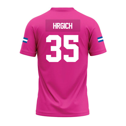 Grand Valley - NCAA Football : Trace Hrgich - Pink Premium Football Jersey-1