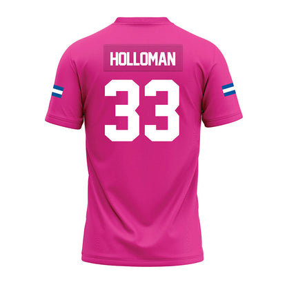 Grand Valley - NCAA Football : David Holloman - Pink Premium Football Jersey-1