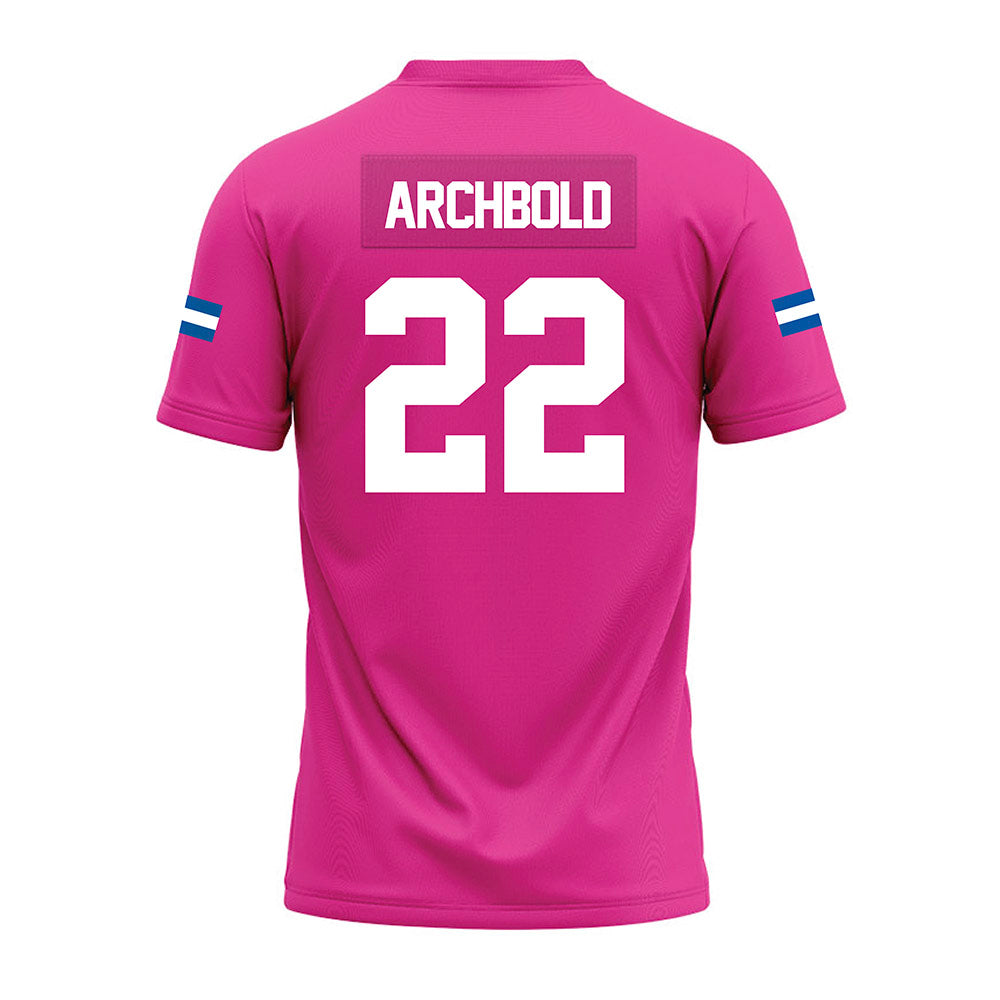 Grand Valley - NCAA Football : Jake Archbold - Pink Premium Football Jersey-1