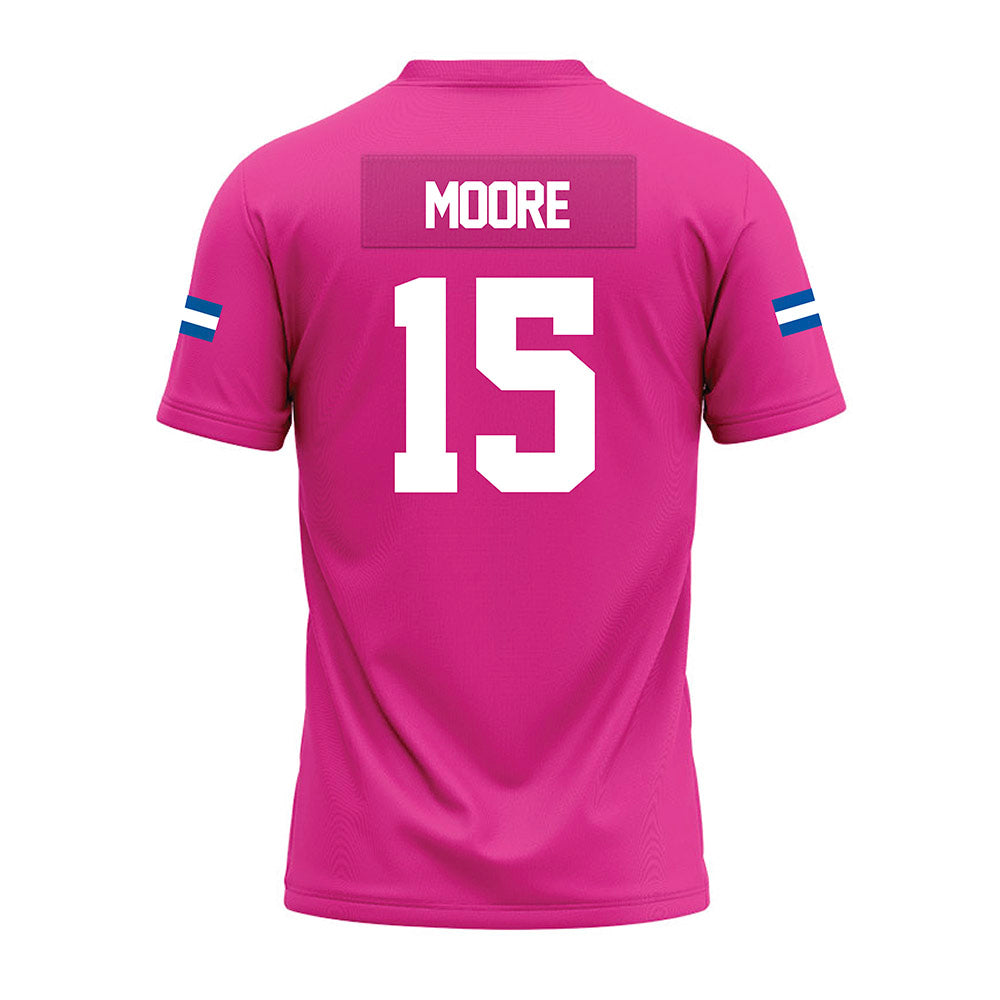 Grand Valley - NCAA Football : Avery Moore - Pink Premium Football Jersey-1