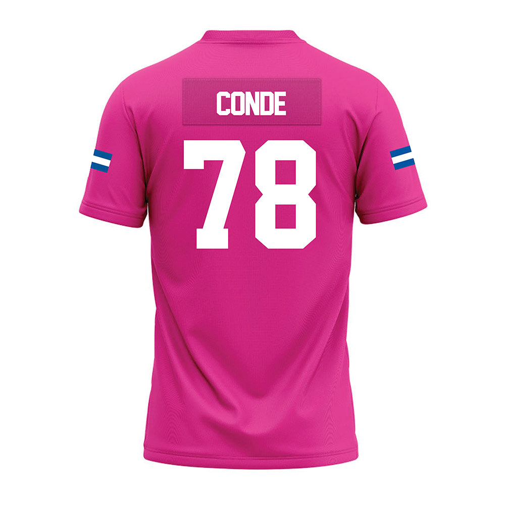 Grand Valley - NCAA Football : Jibriel Conde - Pink Premium Football Jersey-1