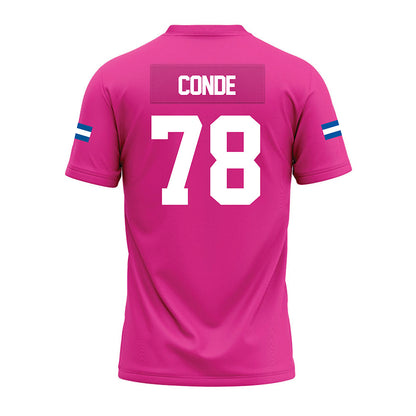Grand Valley - NCAA Football : Jibriel Conde - Pink Premium Football Jersey-1