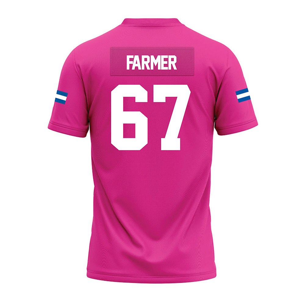 Grand Valley - NCAA Football : Anderson Farmer - Pink Premium Football Jersey-1