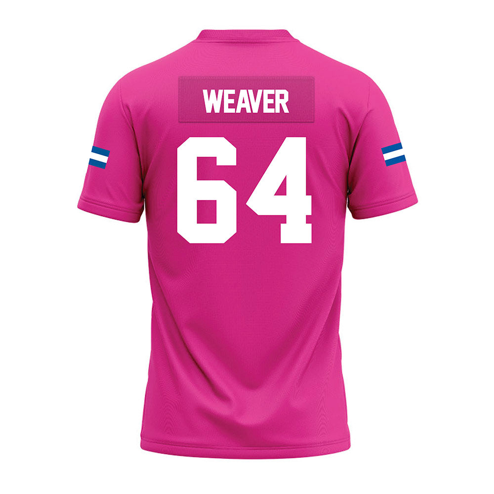 Grand Valley - NCAA Football : Brett Weaver - Pink Premium Football Jersey-1