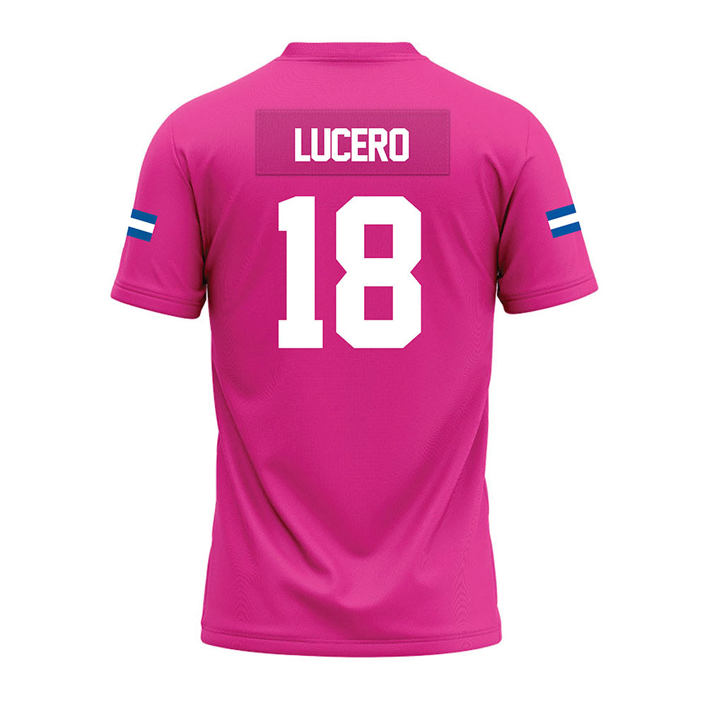 Grand Valley - NCAA Football : Aidan Lucero - Pink Premium Football Jersey-1
