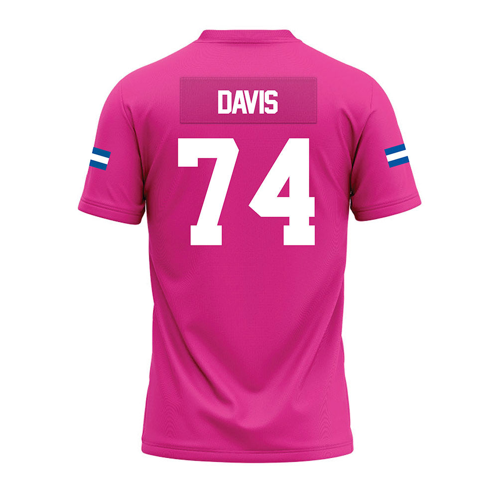 Grand Valley - NCAA Football : Jordan Davis - Pink Premium Football Jersey-1