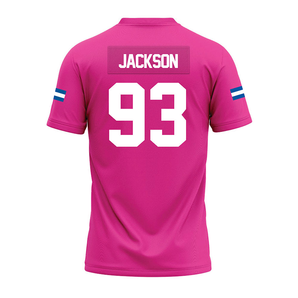 Grand Valley - NCAA Football : Ronald Jackson - Pink Premium Football Jersey-1