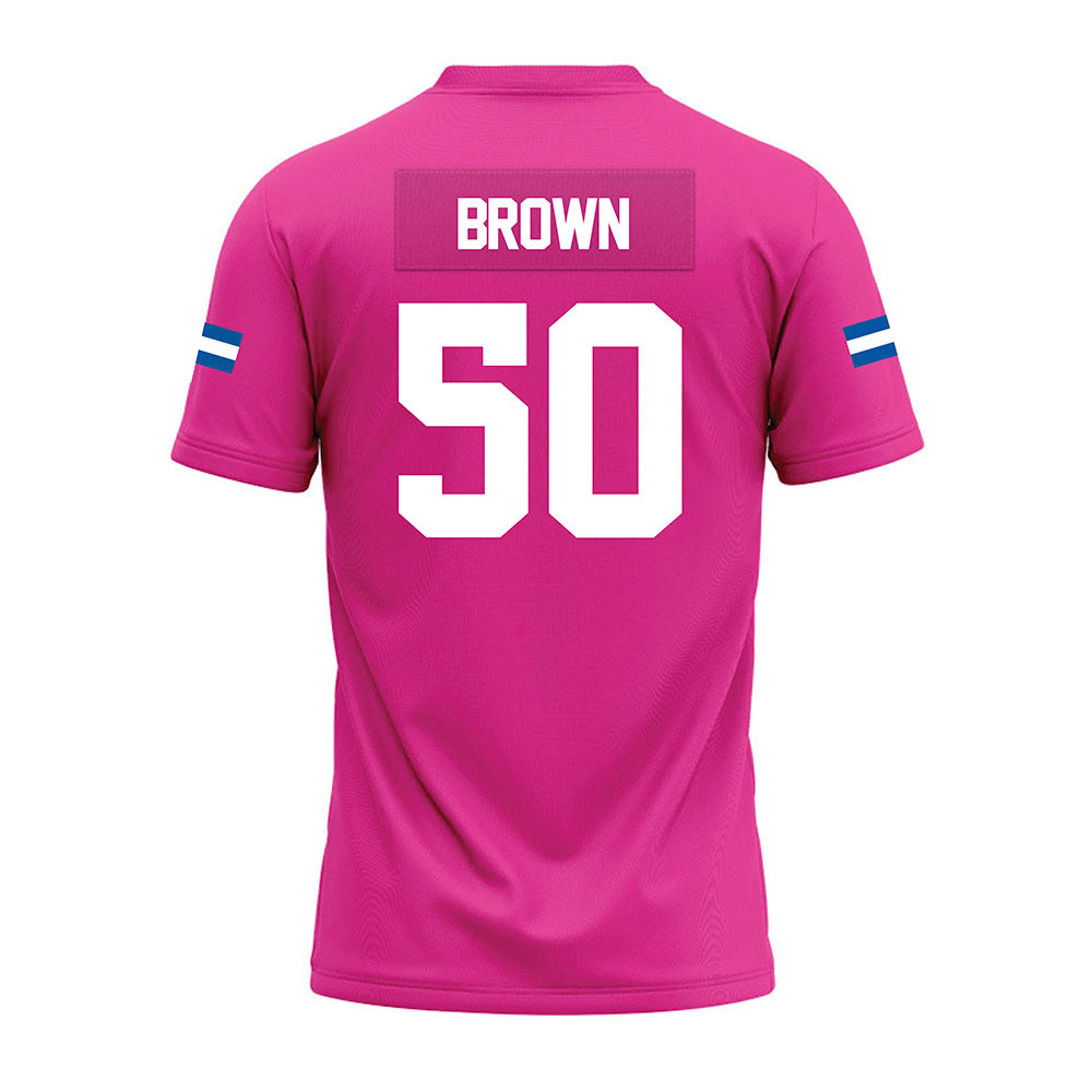 Grand Valley - NCAA Football : Gabriel Brown - Pink Premium Football Jersey-1