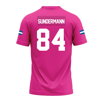 Grand Valley - NCAA Football : Evan Sundermann - Pink Premium Football Jersey-1