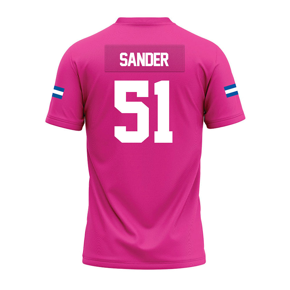 Grand Valley - NCAA Football : Joshua Sander - Pink Premium Football Jersey-1