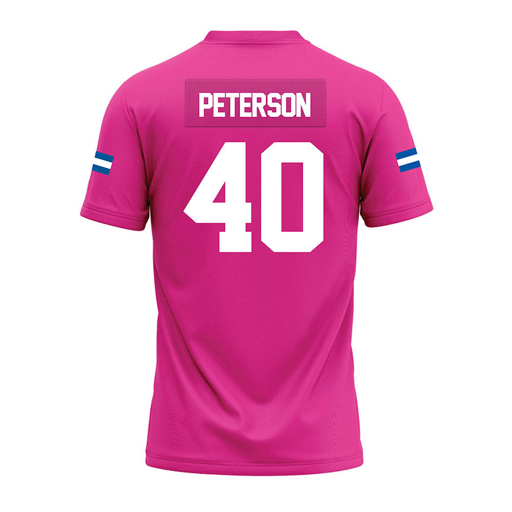 Grand Valley - NCAA Football : Brett Peterson - Pink Premium Football Jersey-1