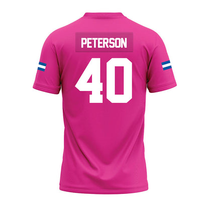 Grand Valley - NCAA Football : Brett Peterson - Pink Premium Football Jersey-1