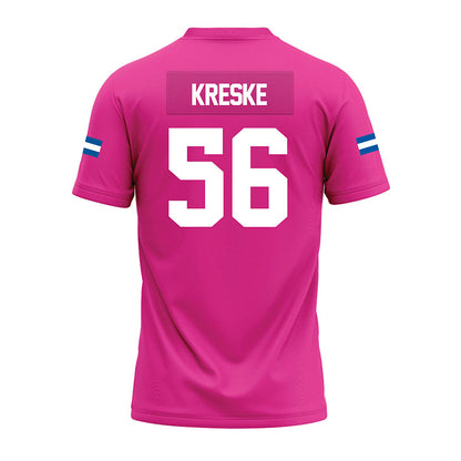 Grand Valley - NCAA Football : David Kreske - Pink Premium Football Jersey-1