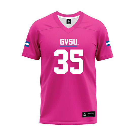 Grand Valley - NCAA Football : Trace Hrgich - Pink Premium Football Jersey-0
