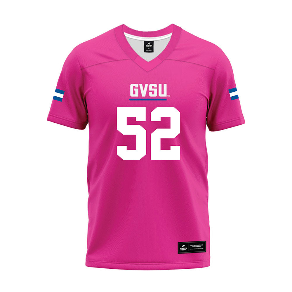 Grand Valley - NCAA Football : James Kent Jr. - Pink Premium Football Jersey-0