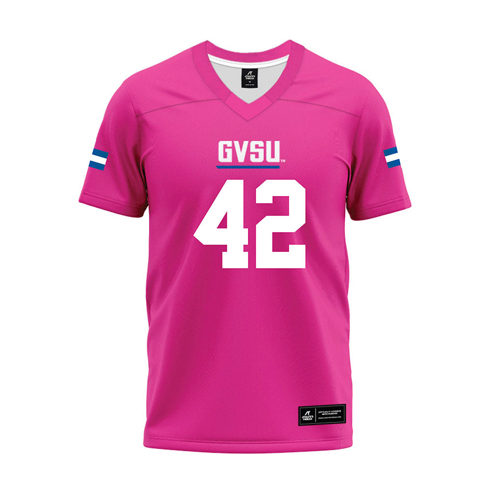 Grand Valley - NCAA Football : Antuane Rambus Jr - Pink Premium Football Jersey-0
