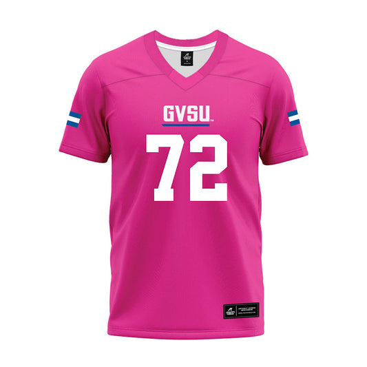 Grand Valley - NCAA Football : Evan Valentine - Pink Premium Football Jersey-0