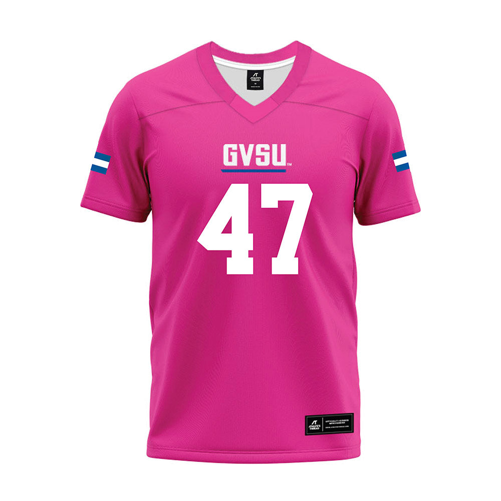 Grand Valley - NCAA Football : Jimmy Downs - Pink Premium Football Jersey-0