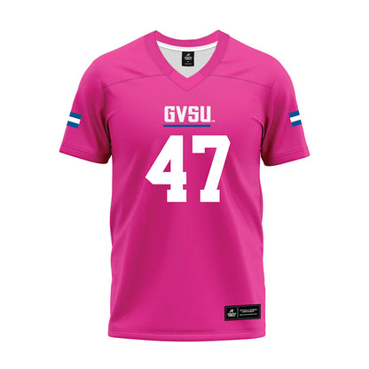 Grand Valley - NCAA Football : Jimmy Downs - Pink Premium Football Jersey-0