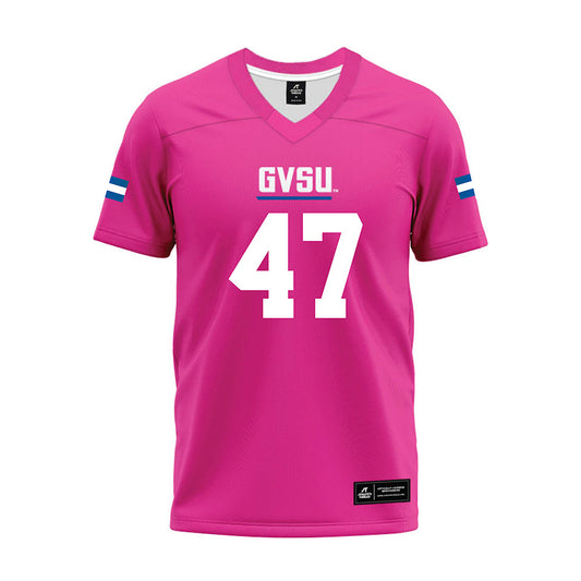 Grand Valley - NCAA Football : Jimmy Downs - Pink Premium Football Jersey-0