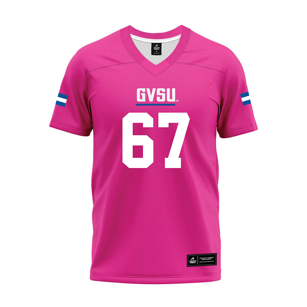 Grand Valley - NCAA Football : Anderson Farmer - Pink Premium Football Jersey-0