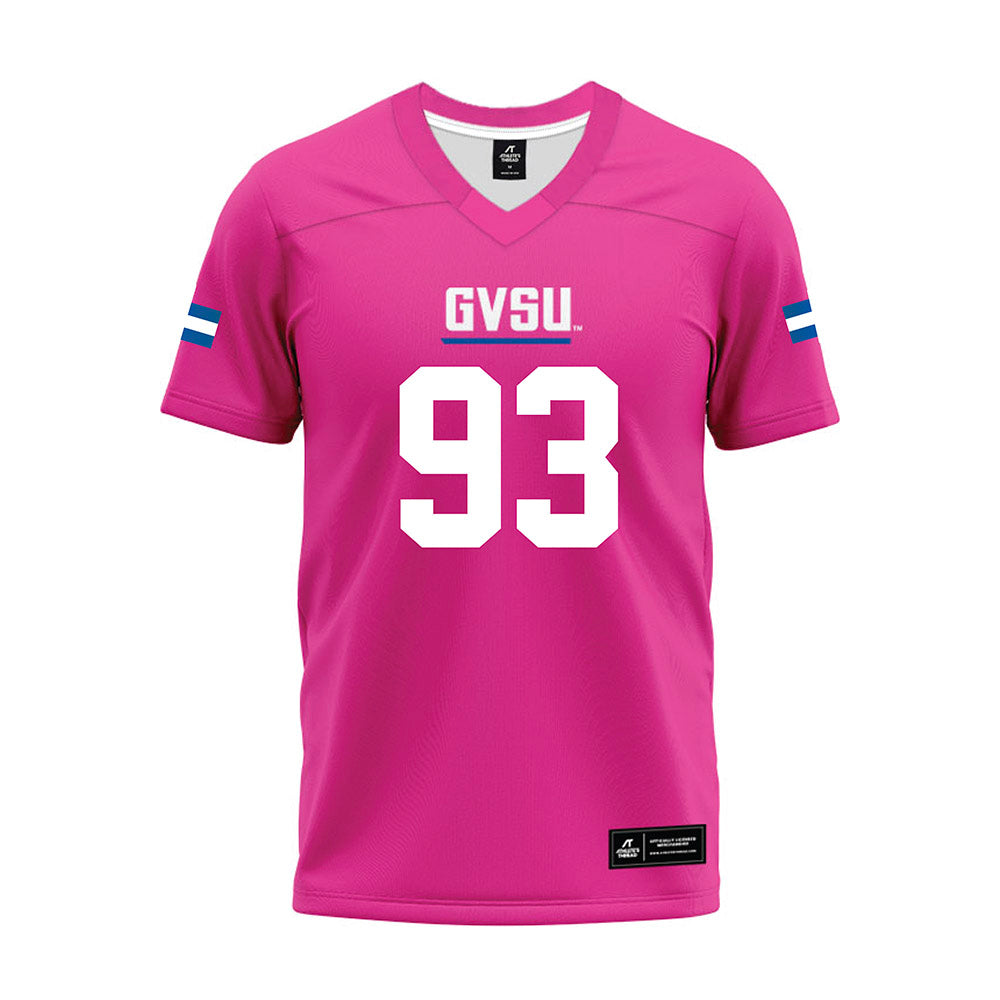 Grand Valley - NCAA Football : Ronald Jackson - Pink Premium Football Jersey-0