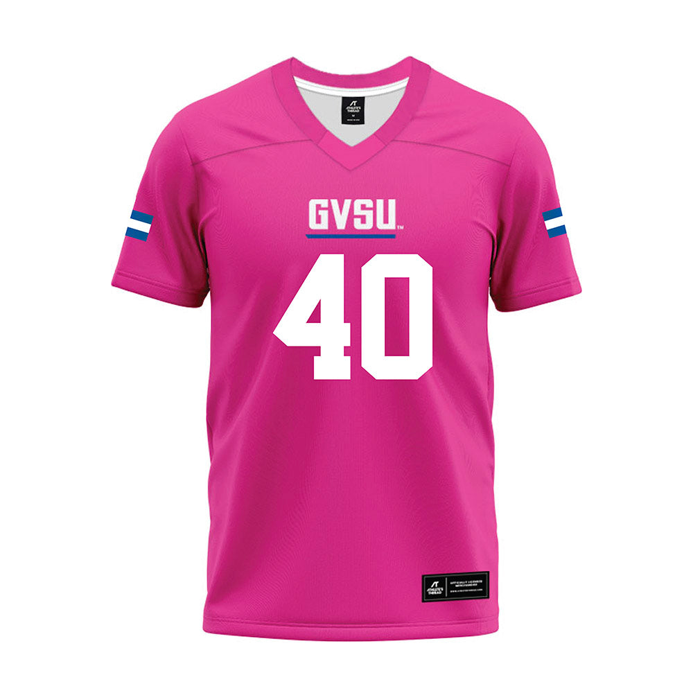Grand Valley - NCAA Football : Brett Peterson - Pink Premium Football Jersey-0