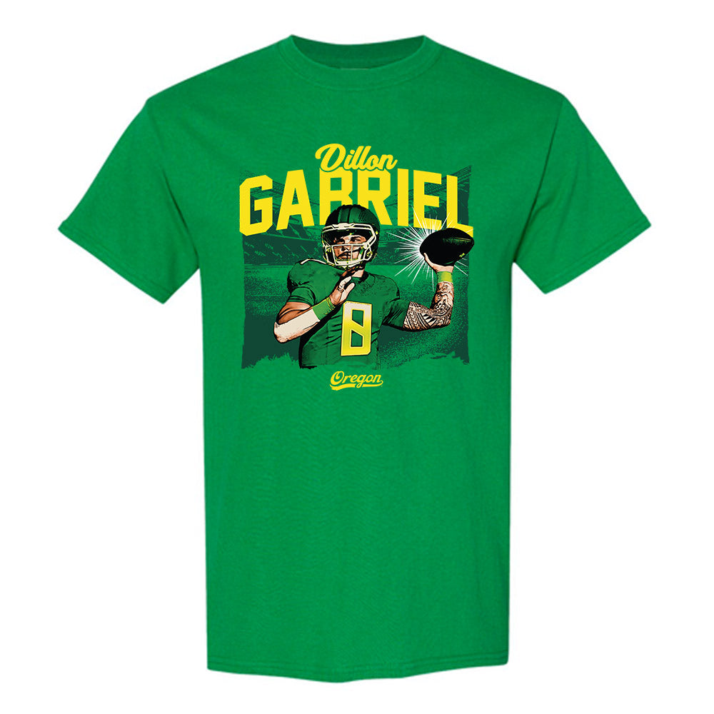 Oregon - NCAA Football : Dillon Gabriel - Individual Caricature T-Shirt-0