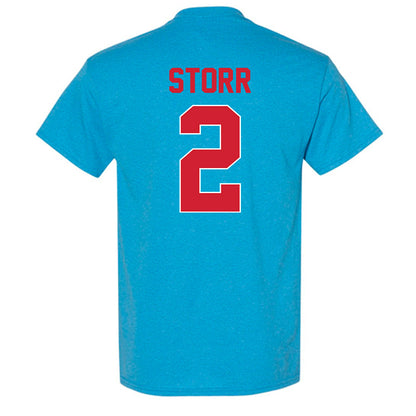 Ole Miss - NCAA Men's Basketball : AJ Storr - T-Shirt-3